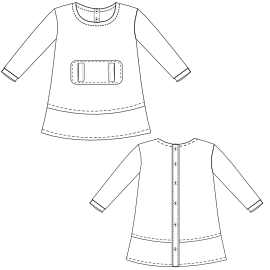 Fashion sewing patterns for Dress Polar 0010